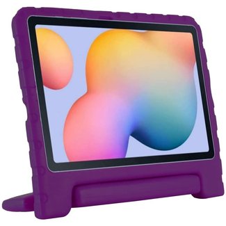 Cover2day Case for Samsung Galaxy Tab S6 Lite - Light Weight Shock Proof Convertible Handle Stand - Kids Friendly Cover - Purple