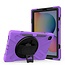 Samsung Galaxy Tab S6 Lite Cover - Hand Strap Armor Case with Pencil holder - Purple