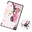 Case2go - Case for Lenovo Tab M10 HD - Second Generation - Slim Tri-Fold Book Case - Lightweight Smart Cover - Flower Fee