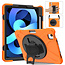 Case2go - iPad Air (2020) Case - Shock-Proof Hand Strap Armor Case - Orange