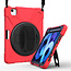 Case2go - iPad Air (2020) Case - Shock-Proof Hand Strap Armor Case - Red