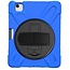 Case2go - iPad Air (2020) Case - Shock-Proof Hand Strap Armor Case - Blue