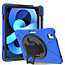 Case2go - iPad Air (2020) Case - Shock-Proof Hand Strap Armor Case - Blue