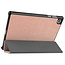 Case2go - Case for Lenovo Tab M10 HD - Second Generation - Slim Tri-Fold Book Case - Lightweight Smart Cover - Rosé Gold