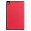 Case2go - Case for Lenovo Tab M10 HD - Second Generation - Slim Tri-Fold Book Case - Lightweight Smart Cover - Red