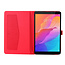 Huawei MatePad T8 Case - Book Case with Soft TPU holder - Red
