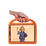 Hoes geschikt voor iPad Pro 11 (2018/2020/2021) hoes - Schokbestendige case met handvat - Sparrow Kids Cover - Oranje