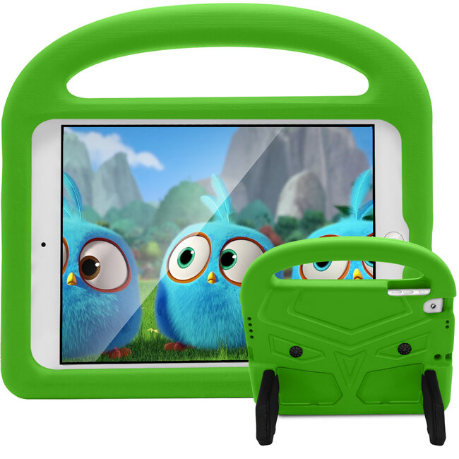 Hoes geschikt voor iPad Air 10.5 (2019) hoes - Schokbestendige case met handvat - Sparrow Kids Cover - Groen
