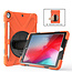 Case2go - iPad 10.2 2020 Case - Shock-Proof Hand Strap Armor Case - Orange