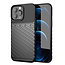 Hoesje geschikt voor iPhone 13 Pro Max - Back cover - Flexibel TPU - Schokbestendig - Zwart