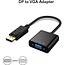 Case2go - Displayport kabel naar VGA Adapter - 15 CM - Zwart