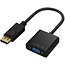 DisplayPort naar VGA Adapter - Gold-Plated - 1080P - Zwart