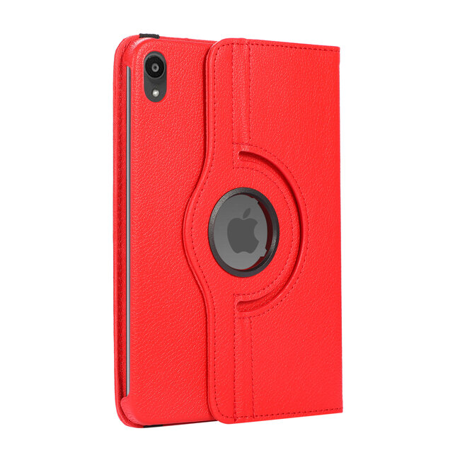 Cover2day - Tablet hoes geschikt voor iPad Mini 6 (2021) - 8.3 Inch - Draaibare Book Case Cover - Rood
