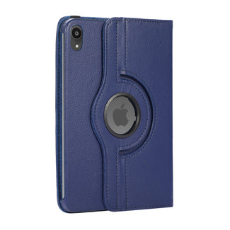 Cover2day Cover2day - Tablet hoes geschikt voor iPad Mini 6 (2021) - 8.3 Inch - Draaibare Book Case Cover - Donker Blauw