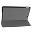 Case2go - Tablet cover suitable for iPad 2021 - 10.2 Inch - Tri-Fold Book Case - Gray