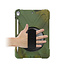 Case2go - Tablet cover suitable for iPad 2021 - 10.2 Inch - Hand Strap Armor Case - Camouflage