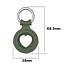 Apple AirTag Keychain - Silicone AirTag Pendant with Heart - AirTag Apple Case - Dark Green