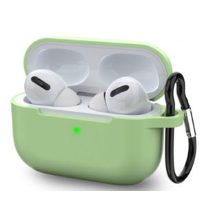 Cover2day Apple Airpods Pro Case - Premium silicone ProtectCase with overprint - 3.0 mm - Green