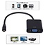 Mini HDMI to VGA Cable with audio -  1080p Full HD - Black