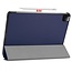 Case2go - Case for iPad Pro 12.9 (2021) - Slim Tri-Fold Book Case - Lightweight Smart Cover - Navy Blue