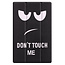 Case2go - Case for Lenovo Tab M10 HD - Second Generation - Slim Tri-Fold Book Case - Lightweight Smart Cover - Don't Touch Me