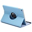 iPad 9.7 - draaibare book case - Licht Blauw