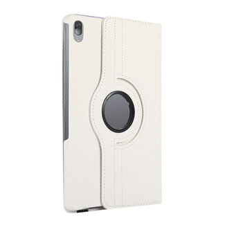 Tablet hoes geschikt voor Lenovo Tab P11 - Draaibare Book Case Cover - 11 inch - Wit