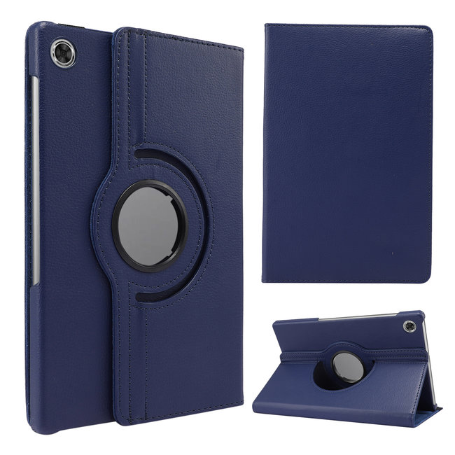 Cover2day - Case for Lenovo Tab M10 Plus - Rotatable Book Case Cover - 10.3 Inch - Dark blue