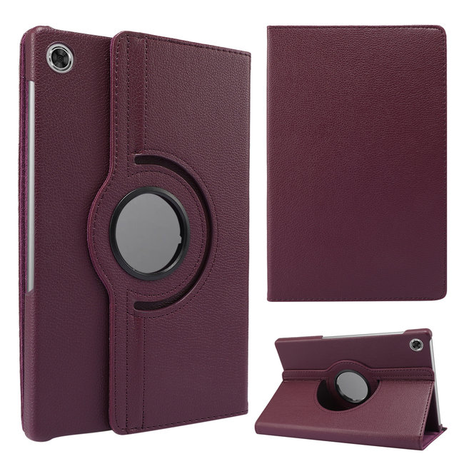 Cover2day - Case for Lenovo Tab M10 Plus - Rotatable Book Case Cover - 10.3 Inch - Dark Red