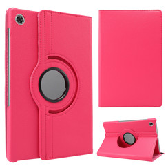 Lenovo Tab M10 Plus Sleeve - Rotatable Book Case Cover - 10.3 Inch - Dark Pink