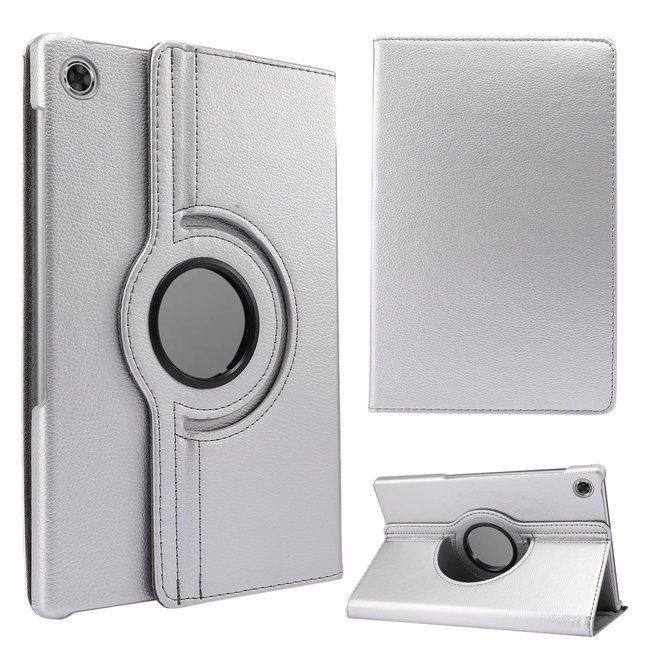 Cover2day - Tablet hoes geschikt voor Lenovo Tab M10 Plus - Draaibare Book Case Cover - 10.3 Inch - Zilver