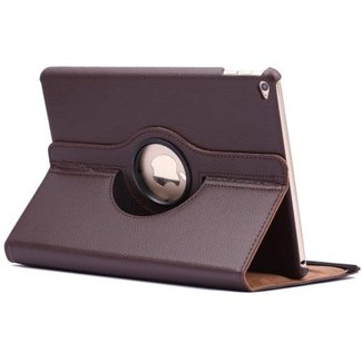 Cover2day Case for iPad 9.7 - 360 Degree Rotation Stand Cover - Brown