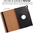 Cover2day - Tablet hoes geschikt voor Samsung Galaxy Tab A7 - Draaibare Book Case Cover - 10.4 inch - Bruin