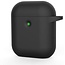 Hoesje geschikt voor Apple Airpods 1/2 - Siliconen beschermhoes met opdruk - 3.0 mm - Zwart