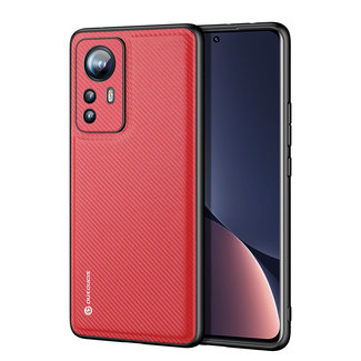 Dux Ducis Dux Ducis - Telefoonhoesje geschikt voor Xiaomi 12 Pro - Fino Series - Back Cover - Rood