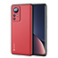 Dux Ducis - Telefoonhoesje geschikt voor Xiaomi 12 Pro  - Fino Series - Back Cover - Rood