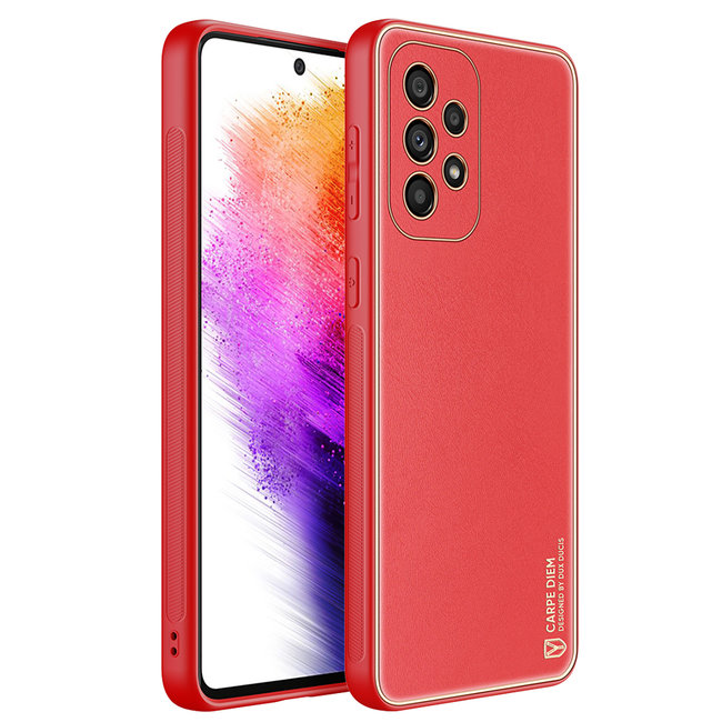 Dux Ducis - Hoesje geschikt voor Samsung Galaxy A73 5G - Yolo Series -  Rood