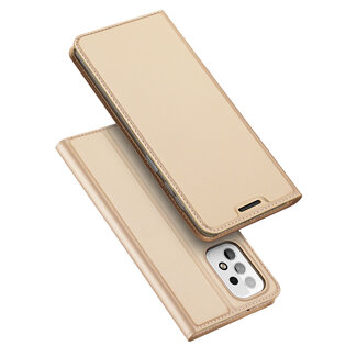 Dux Ducis Dux Ducis - Telefoonhoesje geschikt voor Samsung Galaxy M23 - Skin Pro Book Case - Goud