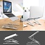 Cover2day - Universele Aluminium Portable Standaard - Gewicht tot 5kg - Geschikt voor 11 tot 17.3 inch Laptop, Tablet of Macbook - Zilver