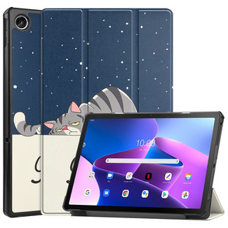 Cover2day Cover2day - Tablet Hoes geschikt voor Lenovo Tab M10 Plus (3rd Gen) - Tri-Fold Book Case - Good Night