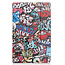 Cover2day - Tablet Hoes geschikt voor Lenovo Tab M10 Plus (3rd Gen) - Tri-Fold Book Case - Graffiti