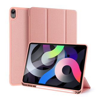 Dux Ducis Dux Ducis - Case for Apple iPad Air 2020 - Domo Book Case - Tri-fold Cover with Pencil Holder - Pink