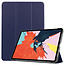 Case2go - Case for iPad Air 10.9 (2020) - Slim Tri-Fold Book Case - Lightweight Smart Cover - Blue
