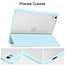 iPad Air 10.9 (2020) - Transparante Tri-fold back cover - Mint Green