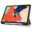 Case2go - Case for iPad Air 10.9 (2020) - Slim Tri-Fold Book Case with Apple Pencil Holder - Lightweight Smart Cover - Graffiti