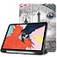 Case2go - Case for iPad Air 10.9 (2020) - Slim Tri-Fold Book Case with Apple Pencil Holder - Lightweight Smart Cover - Eiffel tower