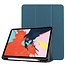 iPad Air 10.9 (2020 / 2022) hoes - Tri-Fold Book Case met Apple Pencil Houder - Cyaan