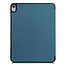 Case2go - Case for iPad Air 10.9 (2020) - Slim Tri-Fold Book Case with Apple Pencil Holder - Lightweight Smart Cover - Cyan