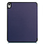 Case2go - Case for iPad Air 10.9 (2020) - Slim Tri-Fold Book Case with Apple Pencil Holder - Lightweight Smart Cover - Dark Blue