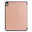Case2go - Case for iPad Air 10.9 (2020) - Slim Tri-Fold Book Case with Apple Pencil Holder - Lightweight Smart Cover - Rosé Gold